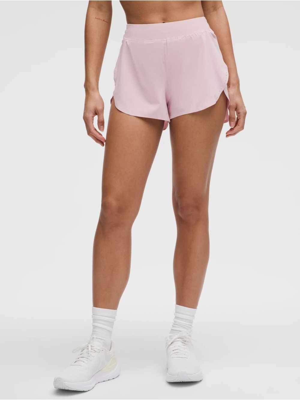 Lululemon Fast and Free High-Rise Classic-Fit Split Short 3" Pink Haze